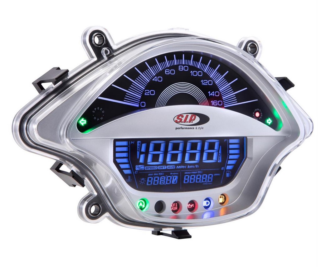 Cuentavueltas/cuentavueltas para Vespa GTS/GTS Super 300cc FL ('14-), plata