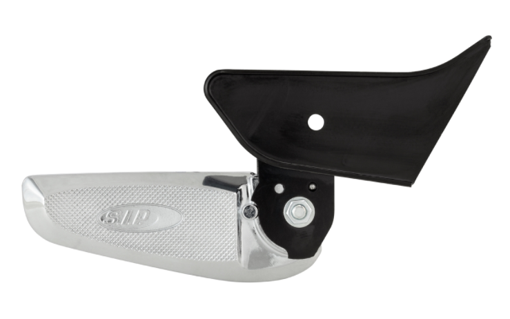 Reposapiés derecho e izquierdo para Vespa Primavera/​Sprint 50-150ccm 2T/​4T AC, negro/cromado