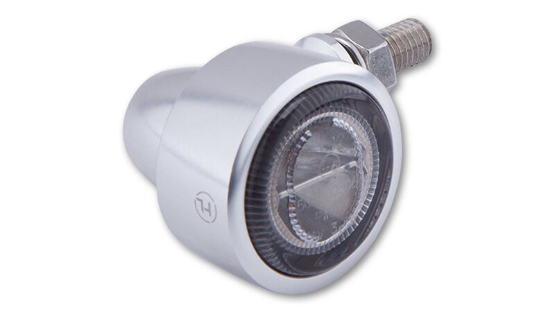 HIGHSIDER Pro Classic-X1 Indicador LED Carcasa Plata / Lente Gris Humo (Pareja), Delantero y Trasero
