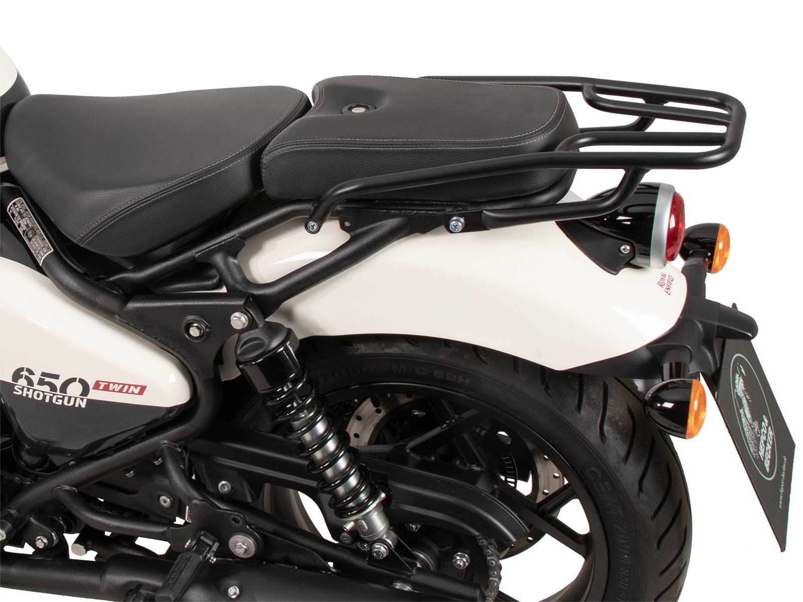 Portaequipajes tubular negro para Royal Enfield Shotgun 650 (24-) Hepco & Becker