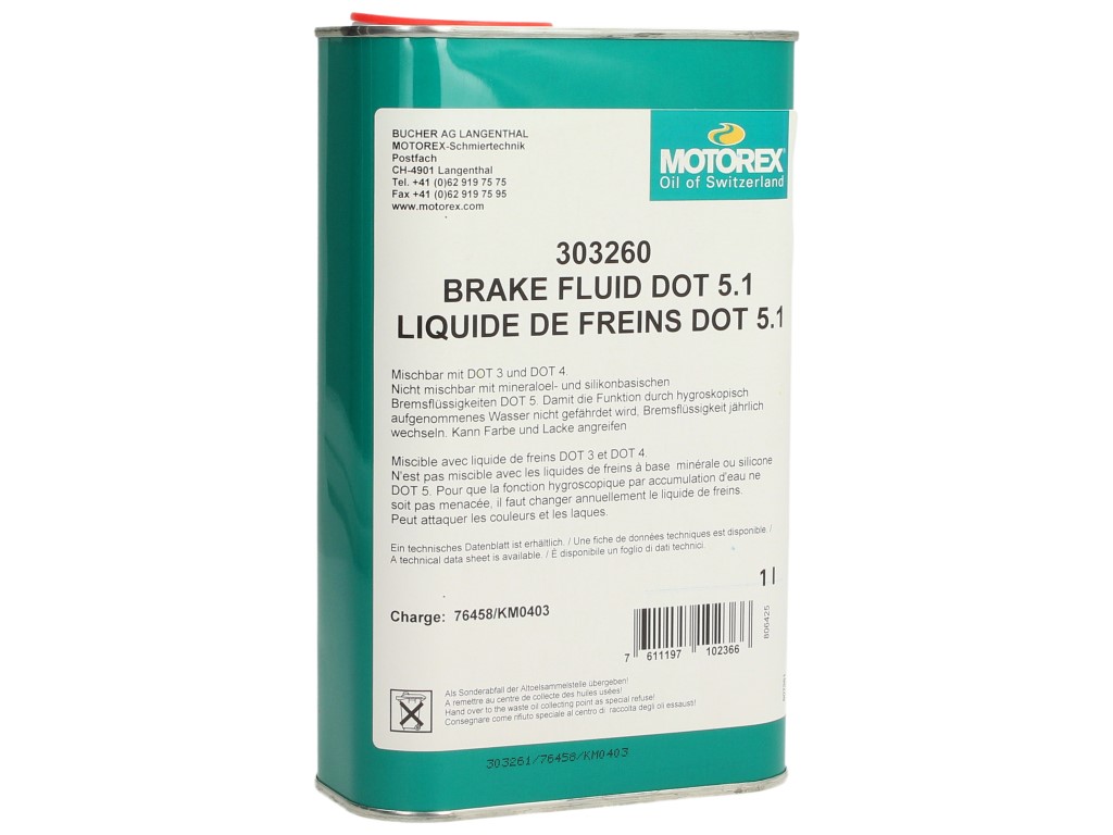 Líquido de frenos Motorex, DOT 5.1, 1 l
