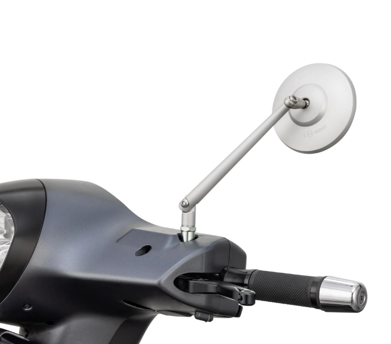 Retrovisor estándar izquierdo o derecho para Vespa PX 125-200ccm, aluminio mate
