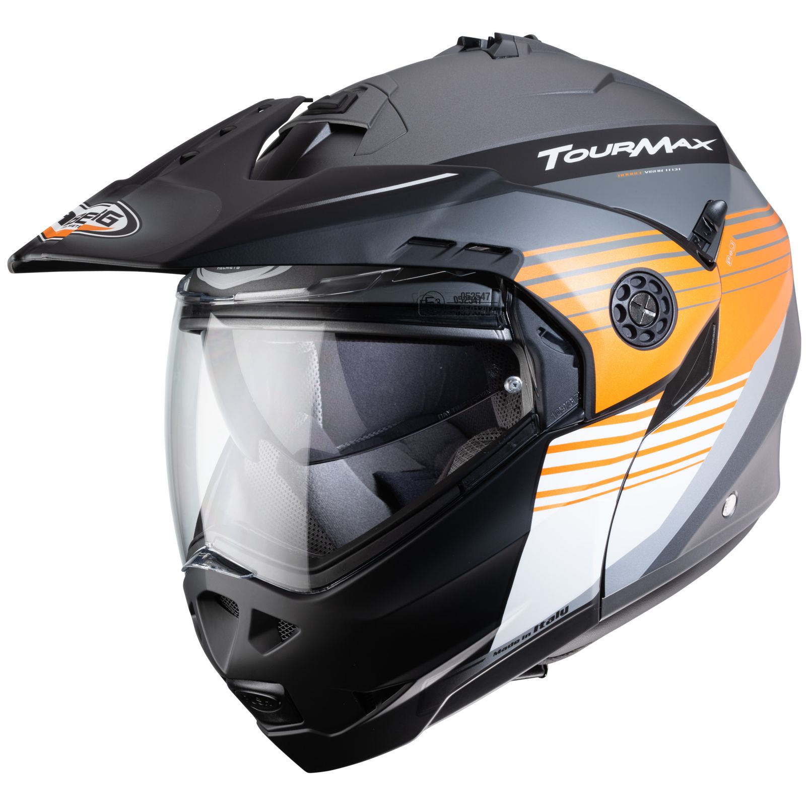 Casco Caberg Tourmax Titan, mate-aroma/naranja-blanco