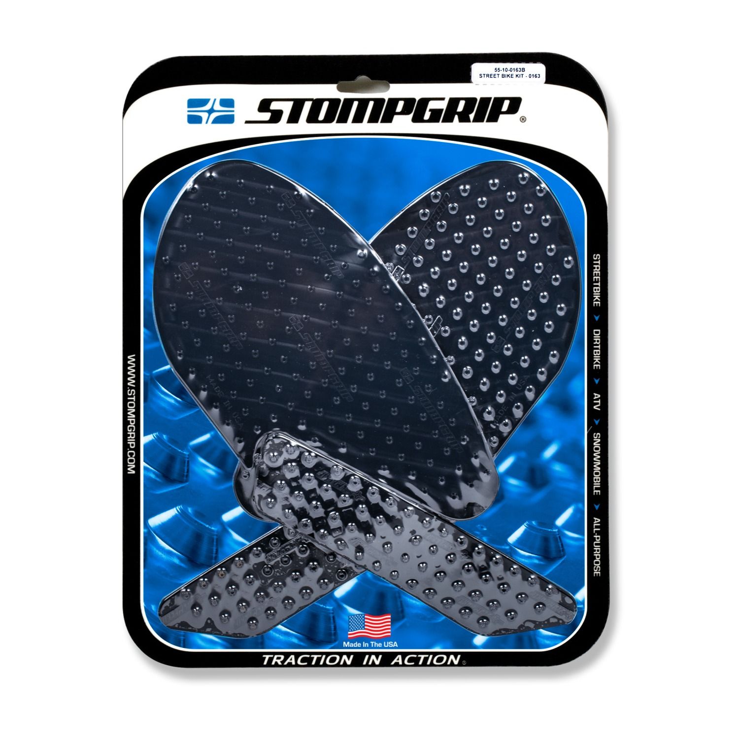 Stompgrip negro Volcano para Yamaha YZF-R3 (19-)