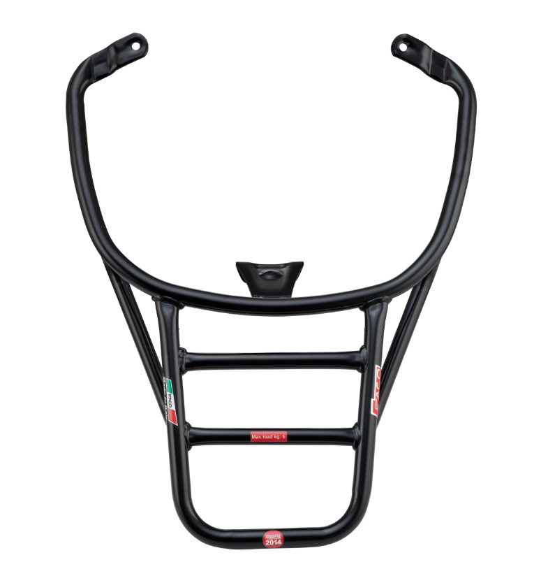 Portaequipajes trasero para Vespa Primavera /Sprint /Elettrica 50-150ccm, negro