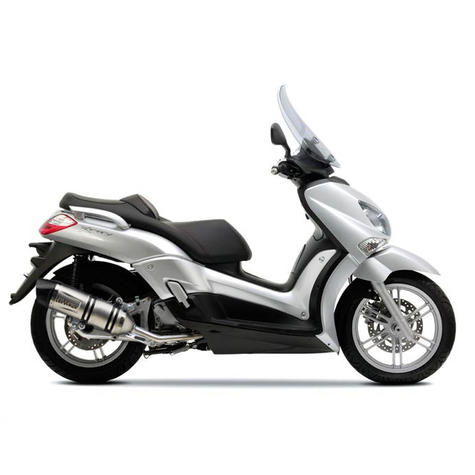 Sistema de escape LeoVince completo SBK LV One Evo 2, acero inoxidable para Yamaha X-MAX / X-City 250 (Bj.06-16)