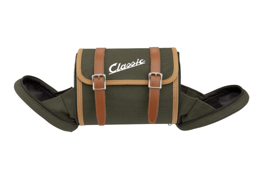 Bolsa portaequipajes/soporte trasero "Classic" para Vespa, lona, oliva