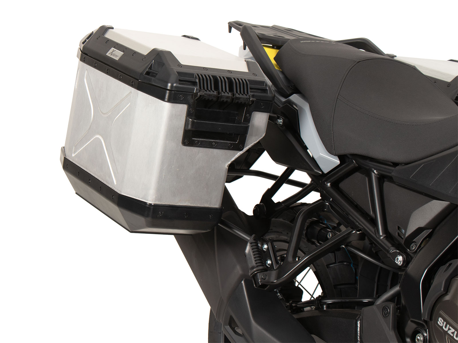 Juego maletas laterales plata para Suzuki V-Strom 800 (24-) Hepco & Becker