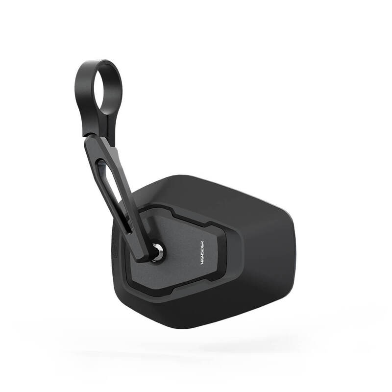 HIGHSIDER pro espejo extremo de barra Esagano-RS negro/negro corto (1ud.)