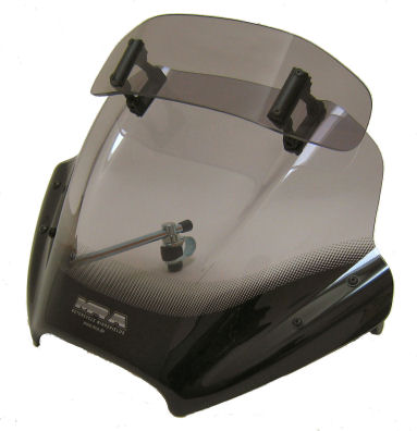 MRA VarioTouringScreen para NakedBike "VTNB" negro APRILIA SHIVER 750 RA