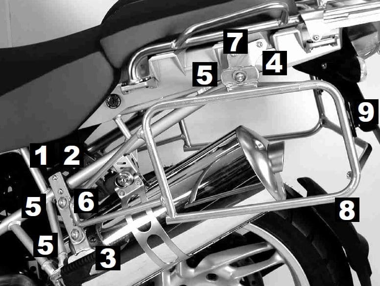 Portamaletas lateral Lock-it negro para BMW R 1200 GS Adventure (06-13) Hepco & Becker