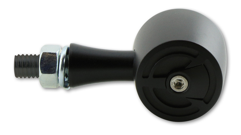 HIGHSIDER Pro Enterprise LED Indicador Carcasa Negro / Lente Gris Humo (Pareja), Delantero y Trasero