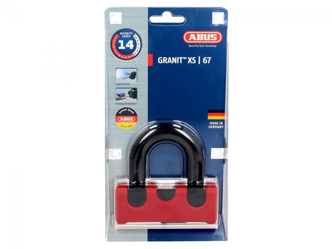 ABUS U-lock Granit Power XS 67 para moto, scooter y Vespa