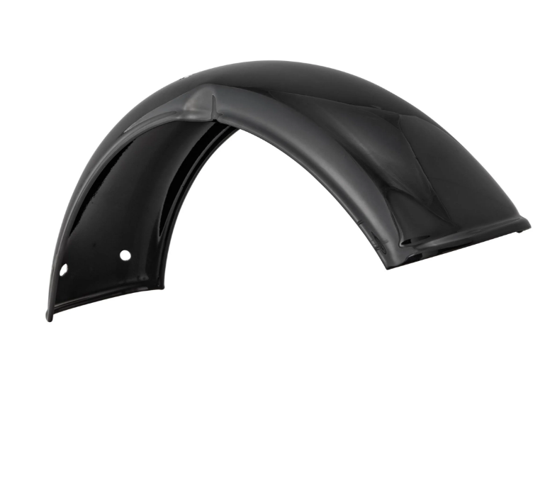 Guardabarros 2.0 Garelli sin soporte para Vespa PX 80-200cc, metal negro brillante