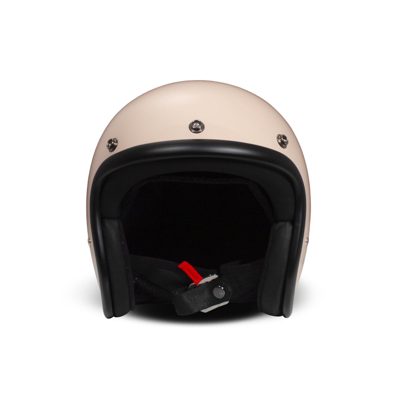Casco DMD jet Retro, beige, brillante, Cipria, fibra de vidrio, ECE 22.06