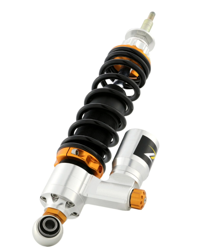 Amortiguador trasero ZELIONI para Vespa LX/LXV/S 125/150cc, plata/naranja/negro