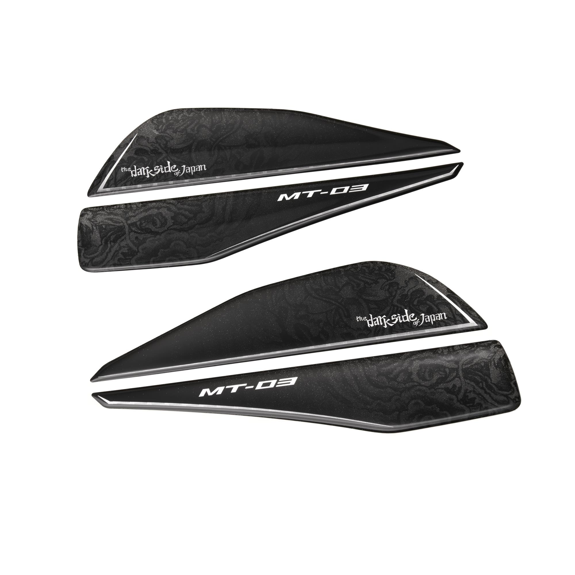 Almohadillas laterales del depósito originales de la Yamaha MT-03