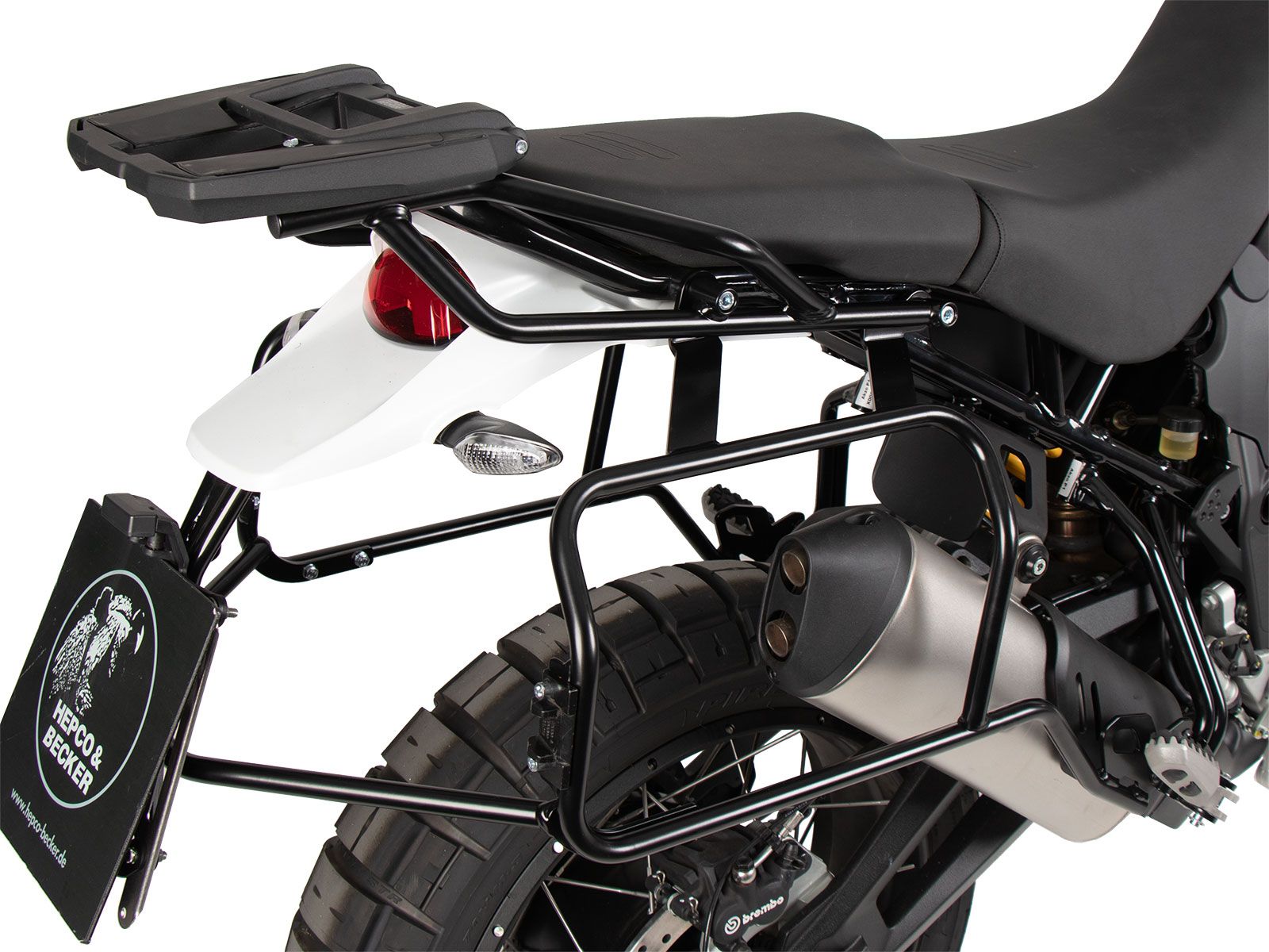 Juego de portamaletas Portamaletas incl. juego de maletas Xplorer Cutout plata para Ducati Desert X Rally (24-)