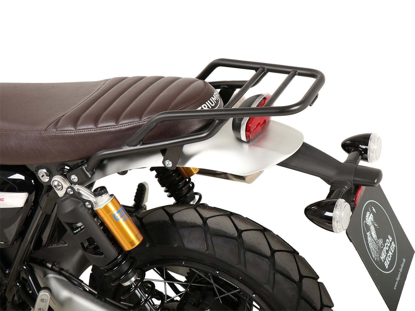 Portaequipajes tubular negro para Triumph Scrambler 1200 XE (24- ) Hepco & Becker