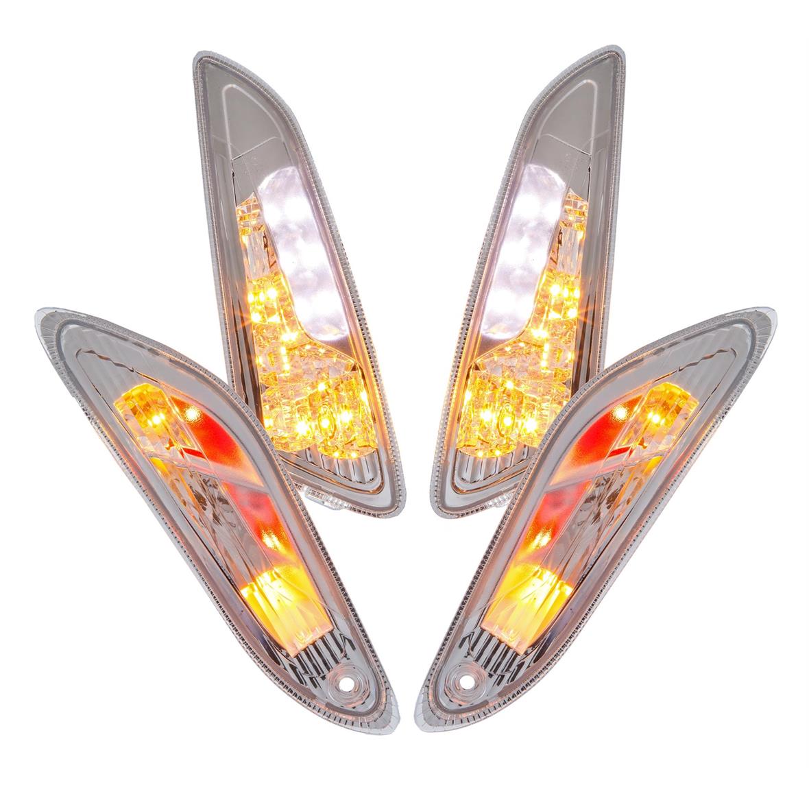 Juego de indicadores LED claros para Vespa Primavera/Sprint 50cc 2T/4T
