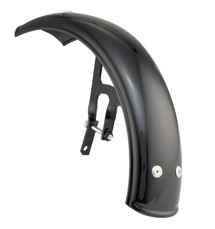 Guardabarros Garelli para Vespa PX 80-200ccm, metal, negro brillante