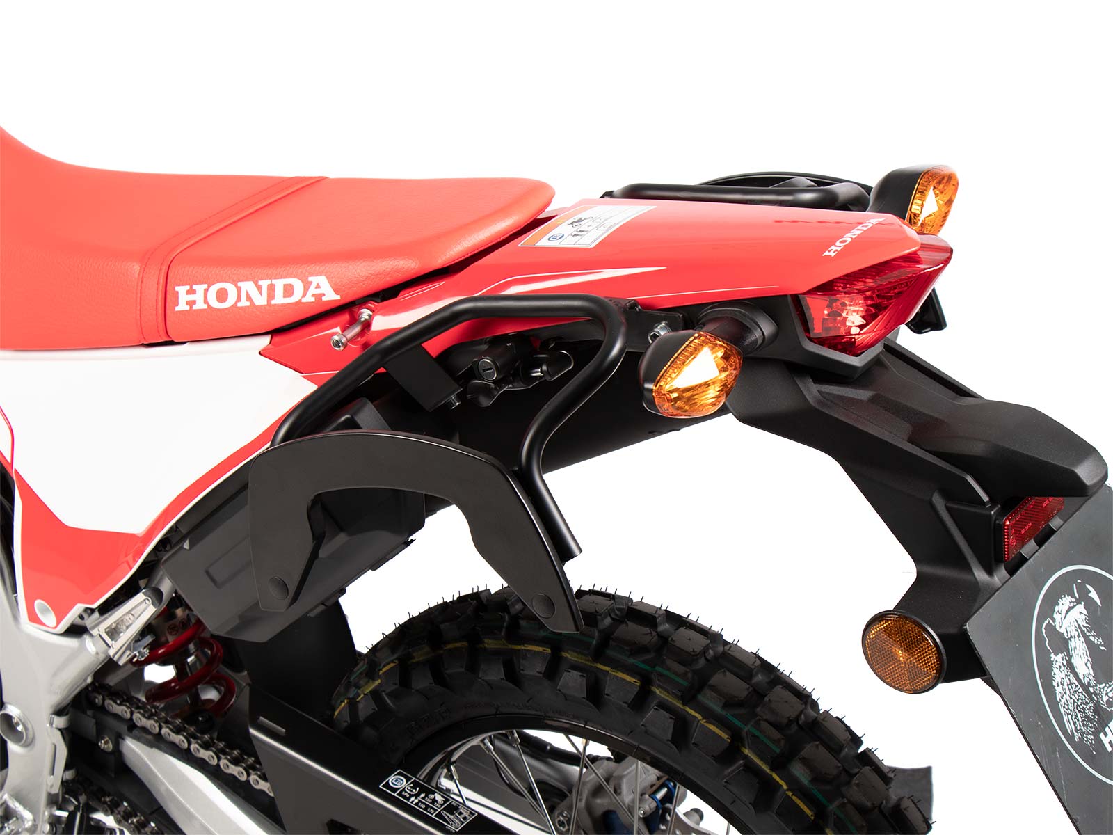 Soporte lateral C-Bow negro para Honda CRF 300 Rally (21-) Hepco & Becker