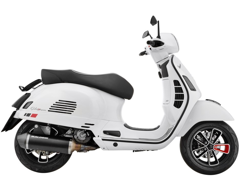 Llanta delantera/trasera 13" para Vespa GTS/GTS Super/GTV/GT 60/GT/GT L 125-300ccm, negro mate/rojo