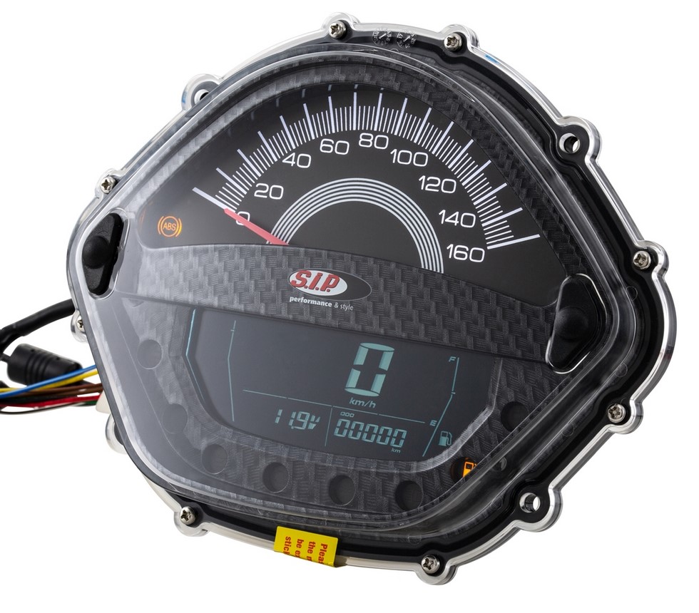 Cuentavueltas/cuentakilómetros para Vespa GT/GT L 125/200cc/ GTS 125cc, aspecto de carbono