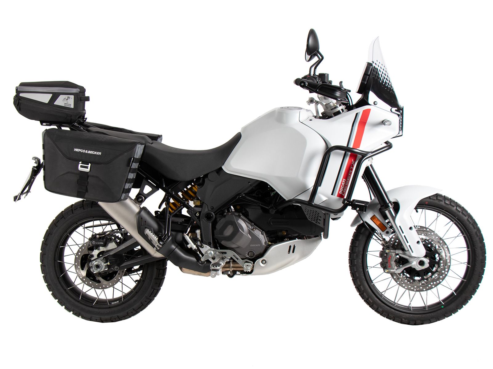 Soporte trasero Smartrack negro para Ducati DesertX (22-) Hepco & Becker