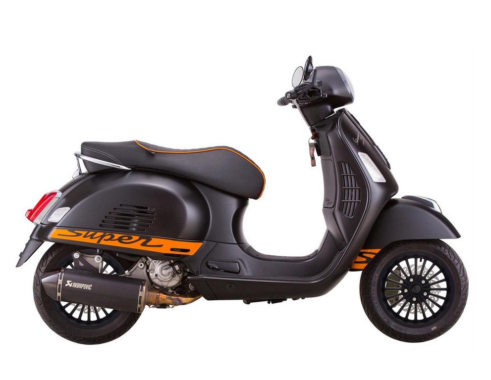 Llanta delantera/trasera para Vespa GTS/GTS Super/GTV/GT 60/GT/GT L 125-300cc, negro mate