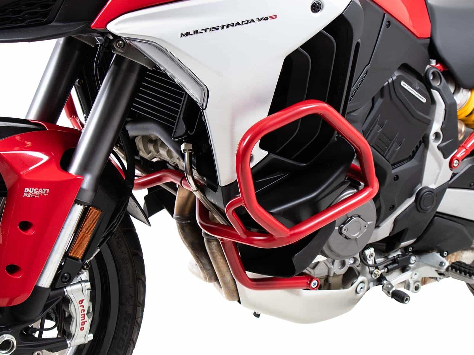 Protector motor rojo para Ducati Multistrada V4 /S /Pikes Peak /Rally /RS (25-) Original