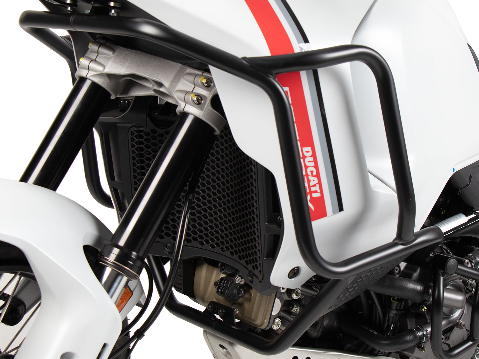 Barra protectora de depósito negra para Ducati Desert X Rally (24-) Hepco & Becker
