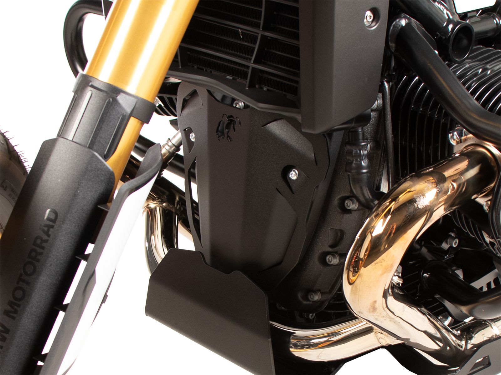 Prolongación placa adicional protector motor negropara BMW R 12 (24-) Hepco & Becker