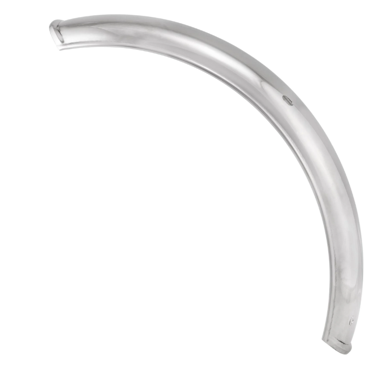 Guardabarros 2.0 Garelli sin soporte para Vespa PX 80-200cc, acero inoxidable pulido