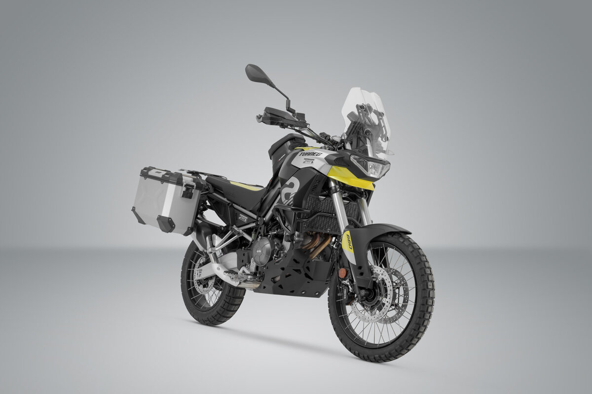 SW-Motech TRAX ADV sistema de maletas de aluminio plata para Aprilia Tuareg 660 /Rally