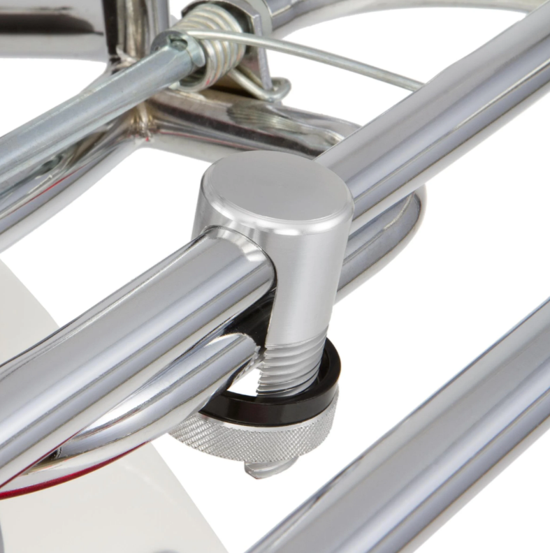 Pinza portaequipajes para Vespa, aluminio, plata