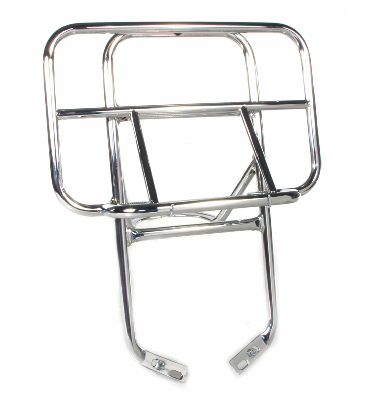 Portaequipajes trasero para Vespa PX 80-200cc, plegable, cromado