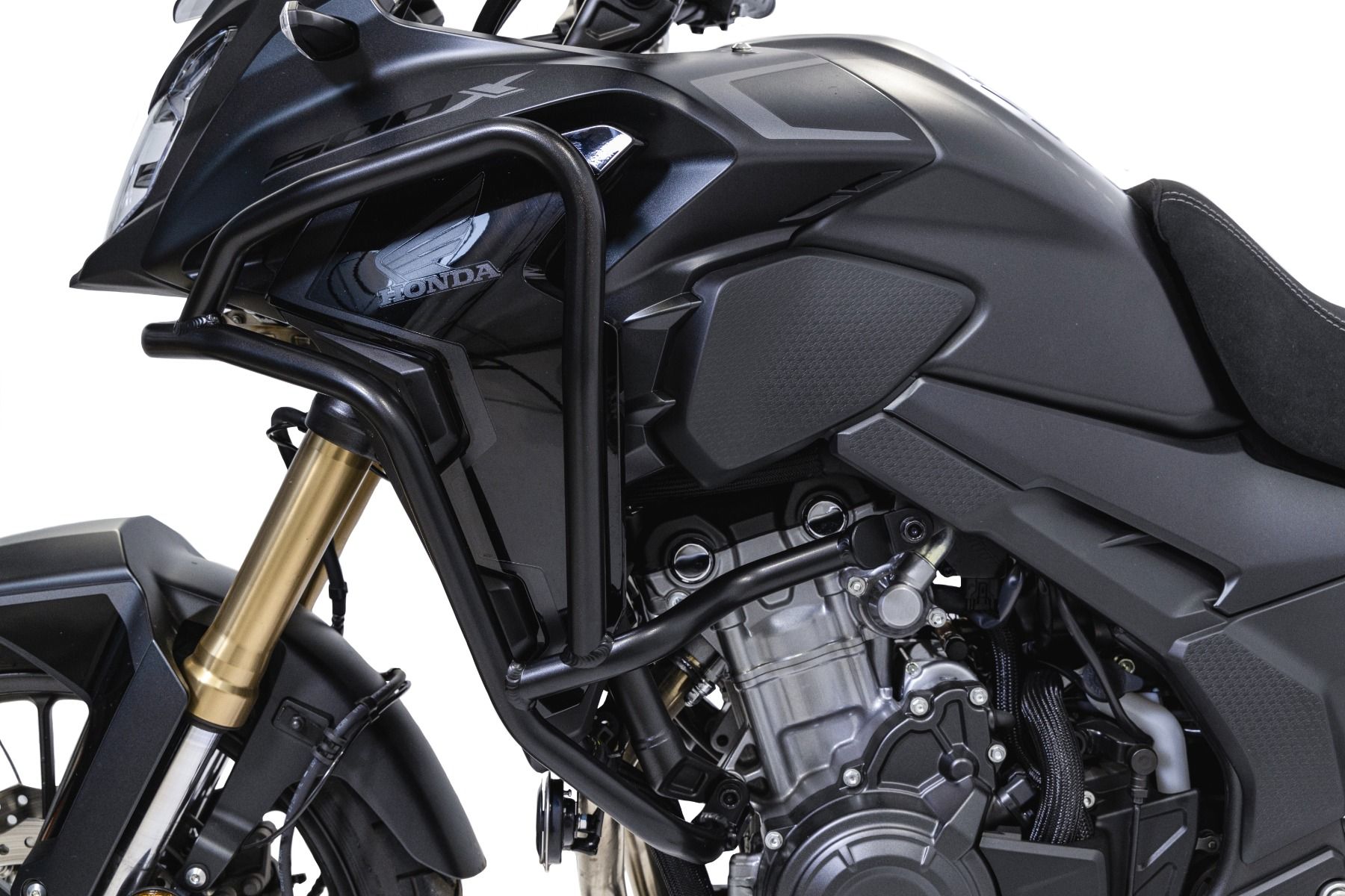 Barra protectora de aluminio, parte superior para Honda CB 500 X, negro