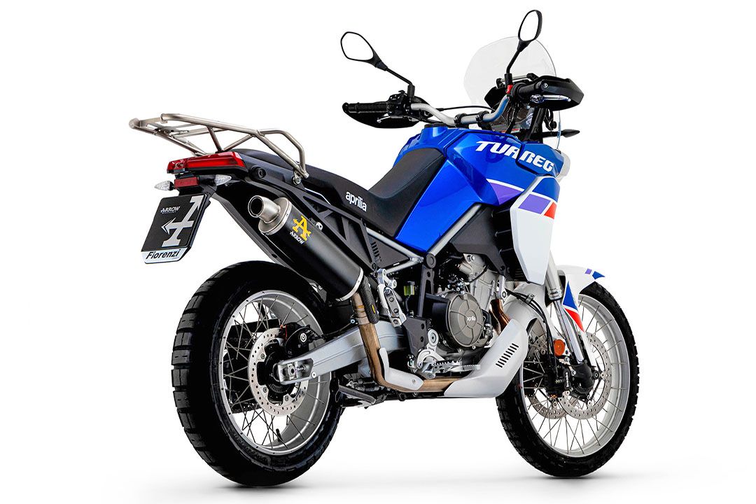 ARROW Escape INDY RACE DARK Titanium para Aprilia Tuareg 660