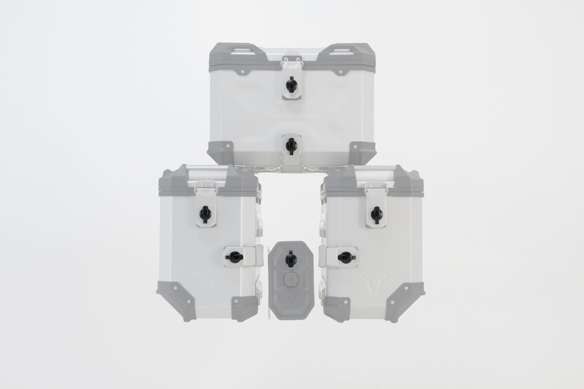 SW-Motech Juego de cerraduras TRAX con antirrobo PRO, 9 cerraduras / 2 llaves Original SW-Motech