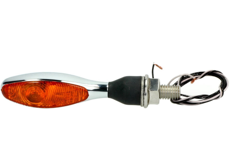 Indicador Kellermann, Micro 1000 Halogen, acero, halógeno, HR/HL, 12 V, 6 W, cromo brillante, M8x20