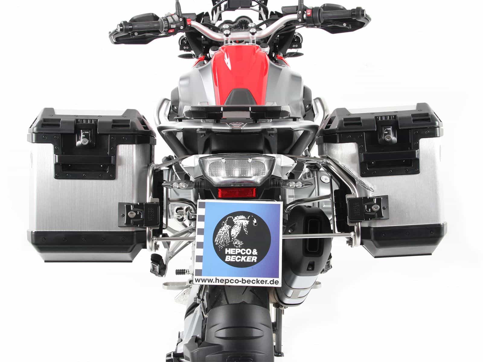 Juego portamaletas Portamaletas incl. juego portamaletas Xplorer Cutout plata para BMW R 1200 GS LC (13-18)