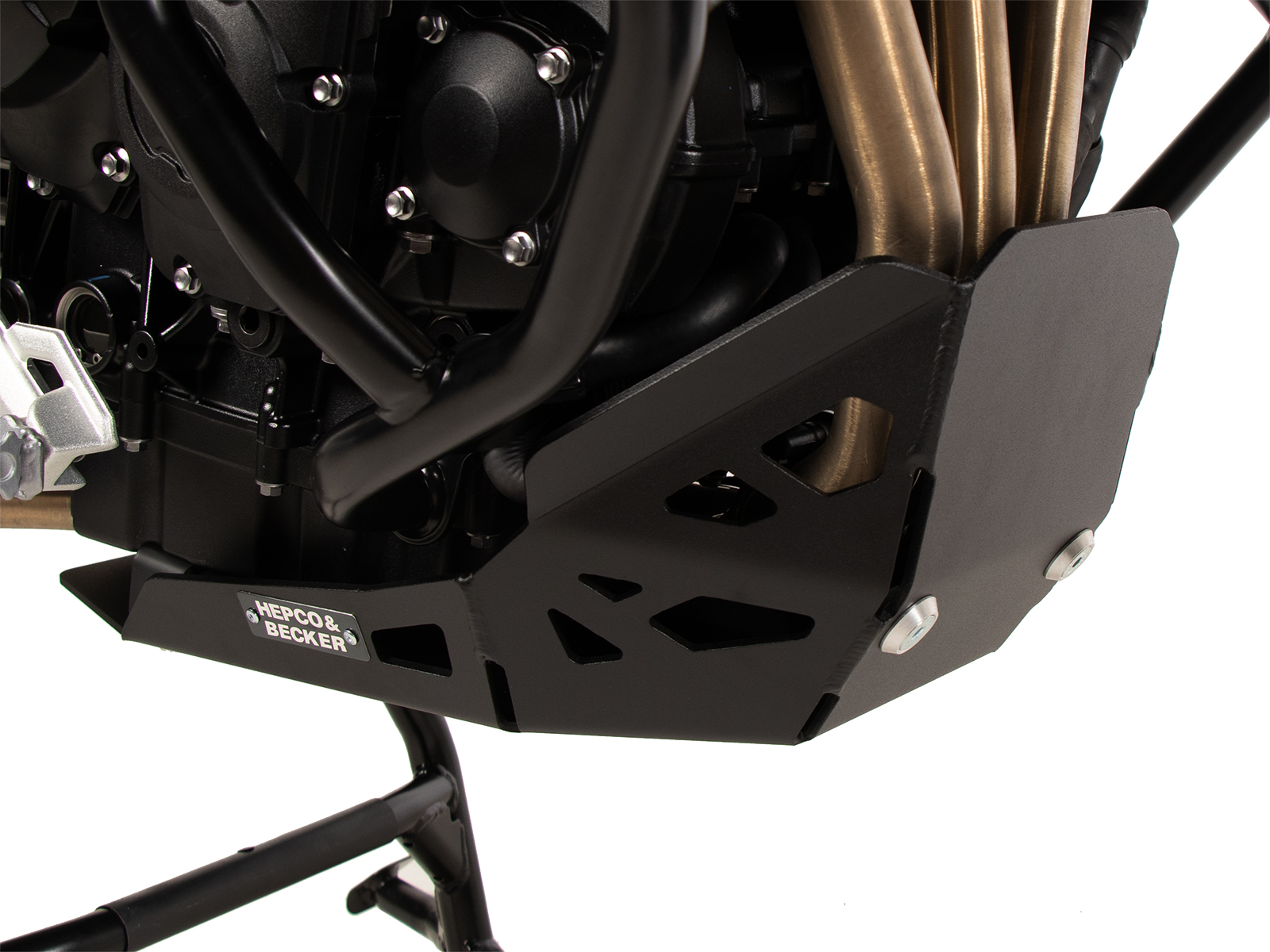Placa de protección del motor negra para Triumph Tiger 900 Rally Pro (24-) Hepco & Becker