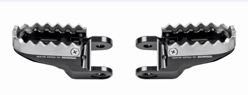 Juego de reposapiés Rizoma negro para piloto para Honda CRF1000L Africa Twin (Bj.18-) Original Honda