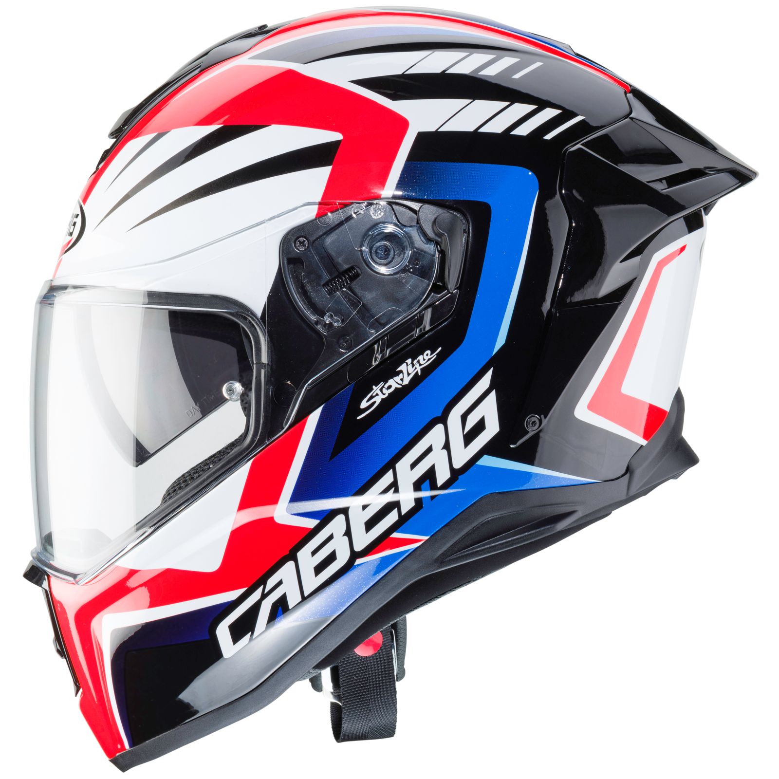 Casco Caberg Drift Evo MR55, blanco/rojo-azul