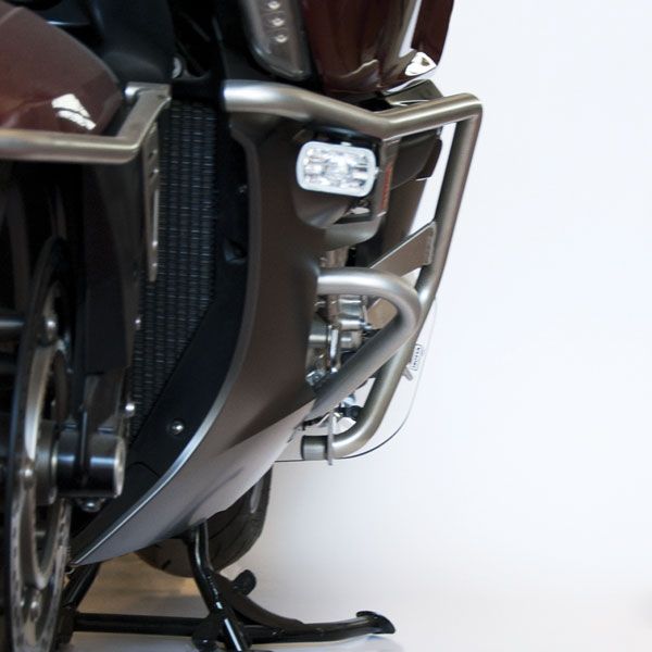 Barra de protección inferior para BMW K 1600 GT /GTL (10-16), negro, derecha