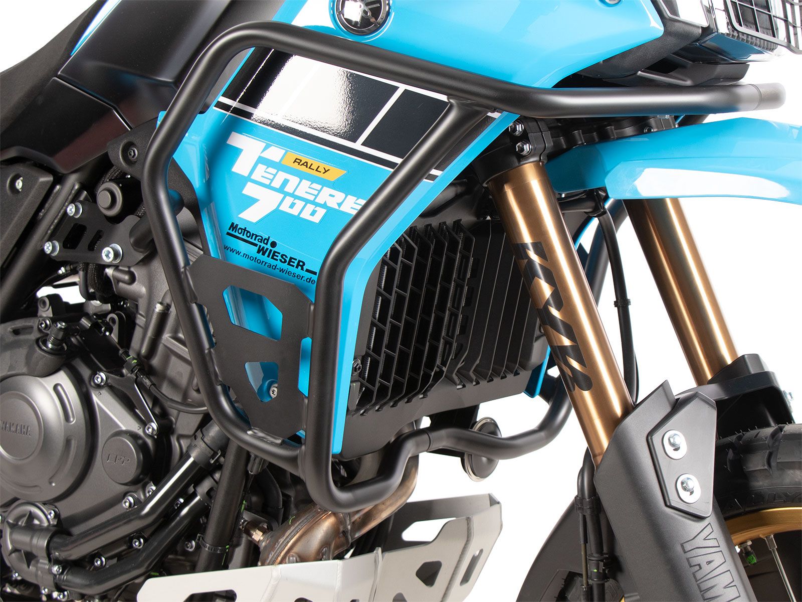 Barra de protección del depósito "Solid" negra para Yamaha Ténéré 700 Rally (25-) Hepco & Becker