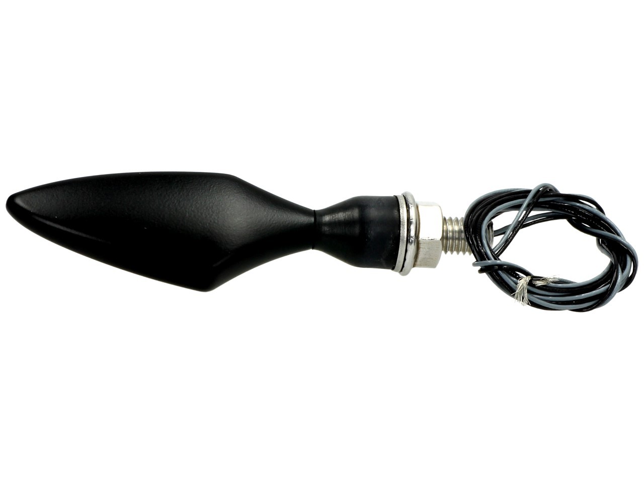 Indicador Kellermann, rombo, acero, LED, VL/HR, 12 V, negro satinado, M8x20, homologado E