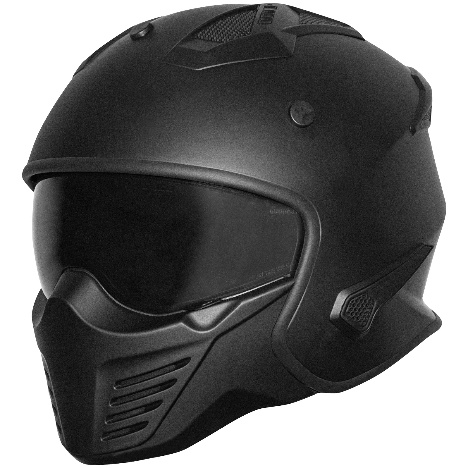Casco Germot GM 44, negro mate
