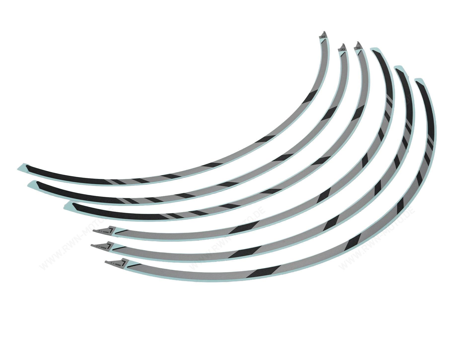 Juego de pegatinas decorativas para llantas (17") *NH-A40M* PLATA CRYPTON MATE METALIZADO Original Honda